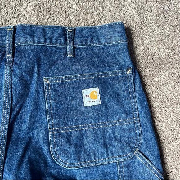 Carhartt FR Men's 36 x 34 2112 CAT2 Cargo Denim Pants - Picture 2 of 8